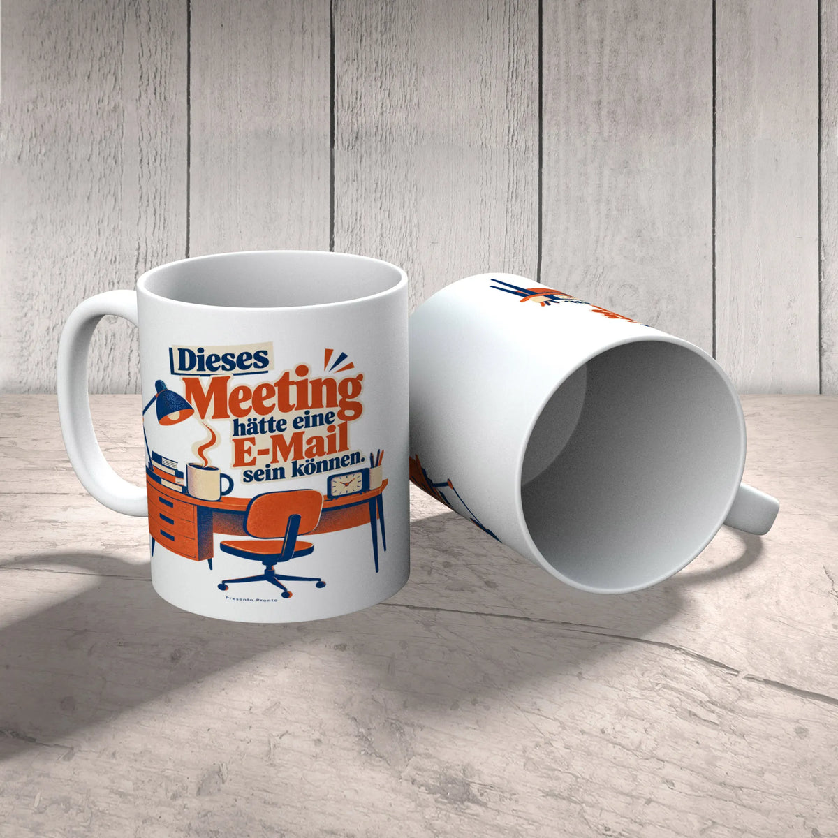 Lustige Kaffeetasse fürs Büro mit Schreibtischuhr|p:2016836|h:e685b682985518e9c108845eb2f1b18a