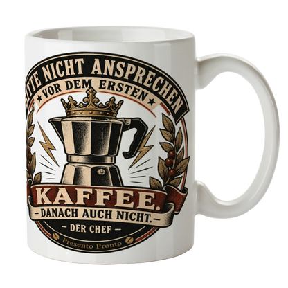Lustige Tasse für den Chef mit gekrönter Kaffeekanne|p:2016838|h:59b01c788c6fe0d84543ae4046ed56b6
