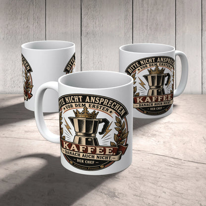 Lustige Tasse für den Chef mit gekrönter Kaffeekanne|p:2016838|h:902dc4bdefa13168659835c5e9693d85
