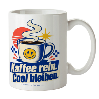 Coole Tasse für Kaffeefans mit dampfendem Becher|p:2016841|h:42a121a0b885e9e272ced79bbef4737f