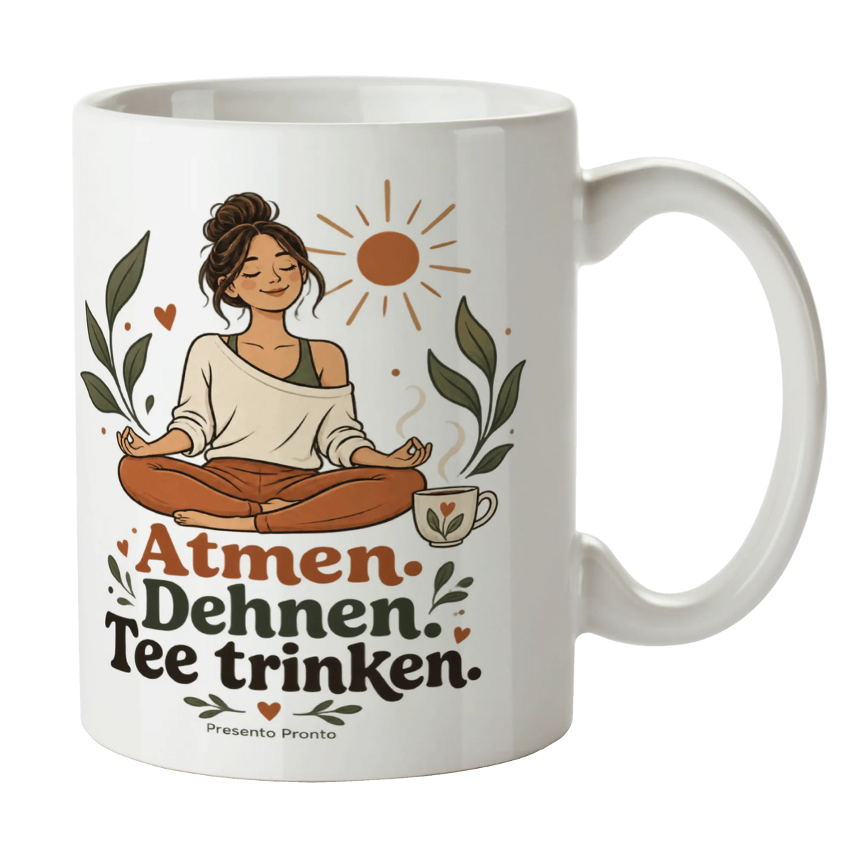 Entspannende Yoga-Tasse für Yoginis in Lotuspose|p:2016845|h:4357938c41e9e7d8c02518b3064d2e08