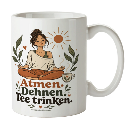 Entspannende Yoga-Tasse für Yoginis in Lotuspose|p:2016845|h:4357938c41e9e7d8c02518b3064d2e08