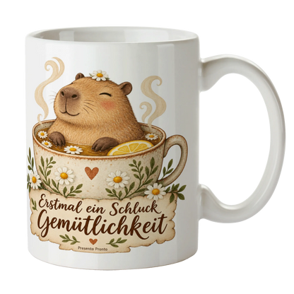 Süße Tasse für Capybara Fans mit Wasserschwein in Teetasse|p:2016847|h:e4b7537498f11f71151a7b8049927f29