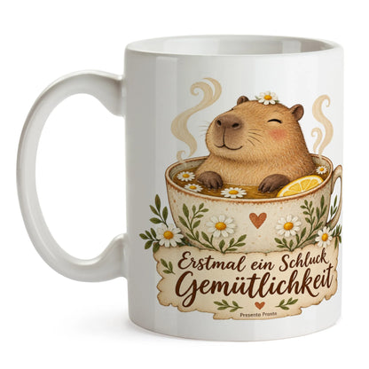 Süße Tasse für Capybara Fans mit Wasserschwein in Teetasse|p:2016847|h:1e52e5e74902009ba7f64caf735ddd22