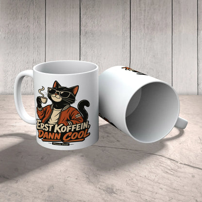 Coole Tasse für Katzenfreunde mit Katze und Sonnenbrille|p:2016848|h:17be32ed7d0b67cb2dbe4ced1cbb8635