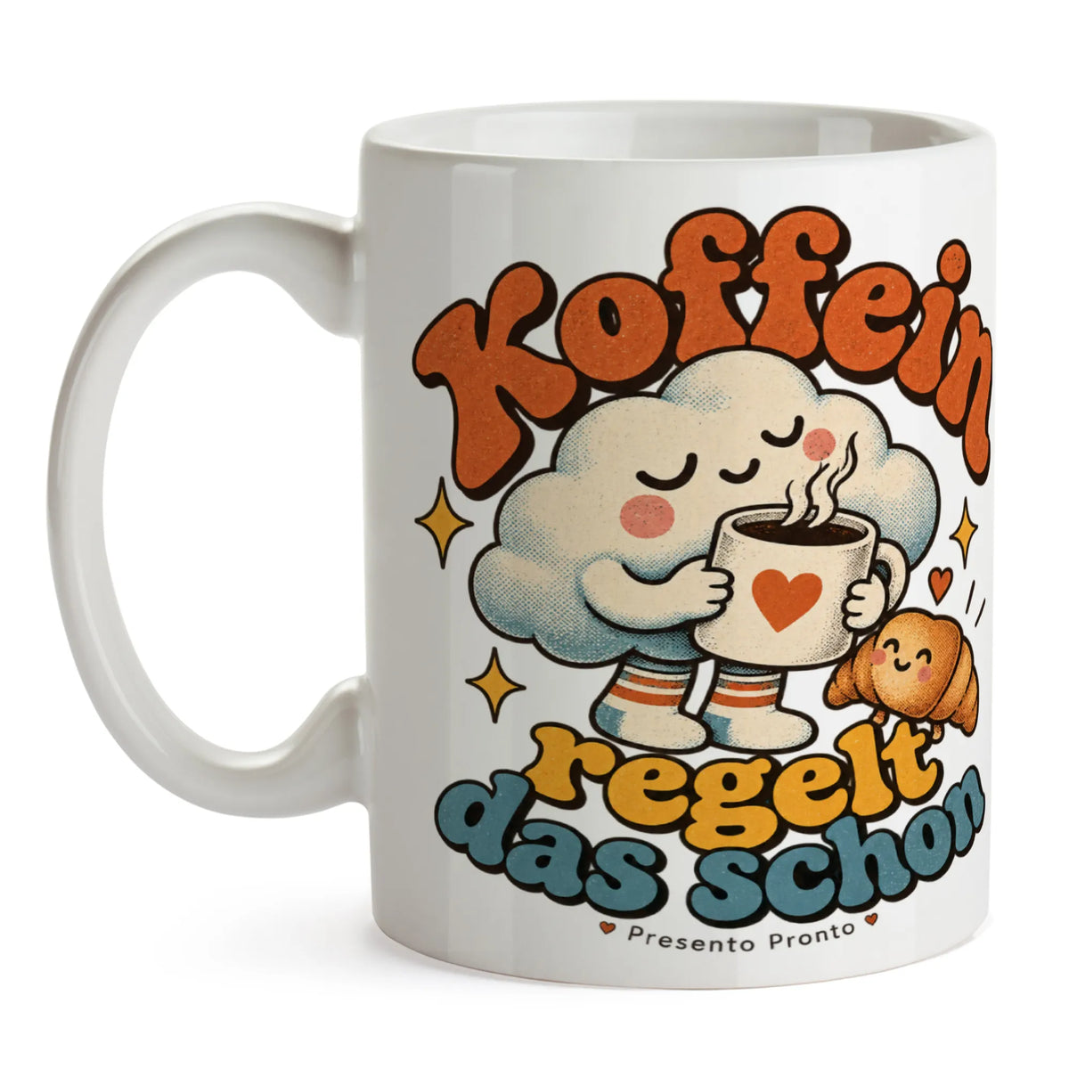 Lustige süße Tasse für Kaffeeliebhaber mit Wolke|p:2016849|h:44e224babd919ee914dc040befb767d2
