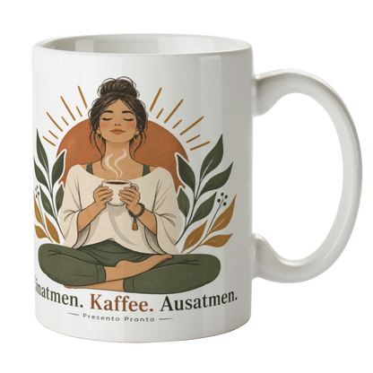 Lustige Yoga Tasse für Yogis mit Kaffeespruch|p:2016852|h:e539dd0cf7393108298e202dd136b4db