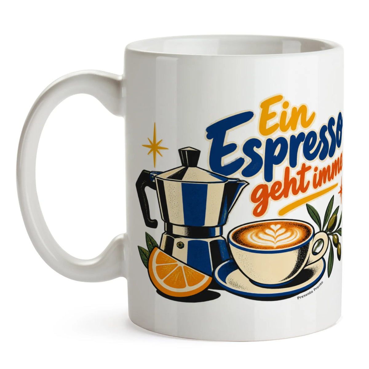 Lustige Tasse für Italienfans mit Mokkakanne|p:2016854|h:3e22b8424a0d8a62cb0d433b19ae483d