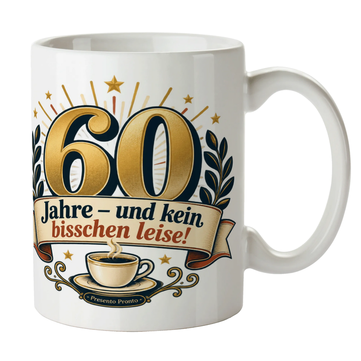 Lustige Tasse zum 60. Geburtstag mit goldener 60|p:2016855|h:ca1a0ef91bfd803d3b610d684baa7ce3