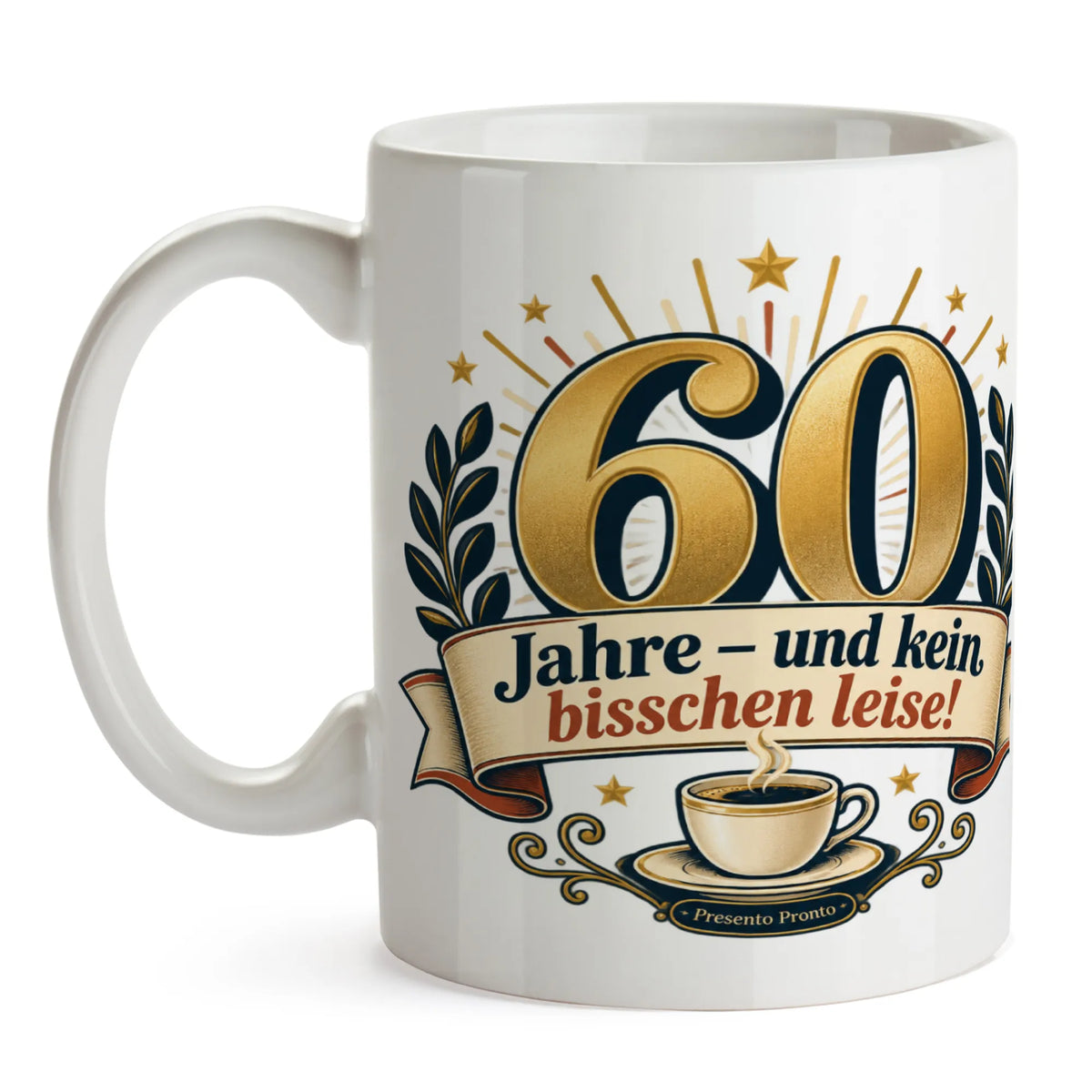 Lustige Tasse zum 60. Geburtstag mit goldener 60|p:2016855|h:9fb2f0f9b76556747335ffa99a1a38ed
