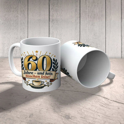 Lustige Tasse zum 60. Geburtstag mit goldener 60|p:2016855|h:76f18eade78c92eb20646f64078ee44e