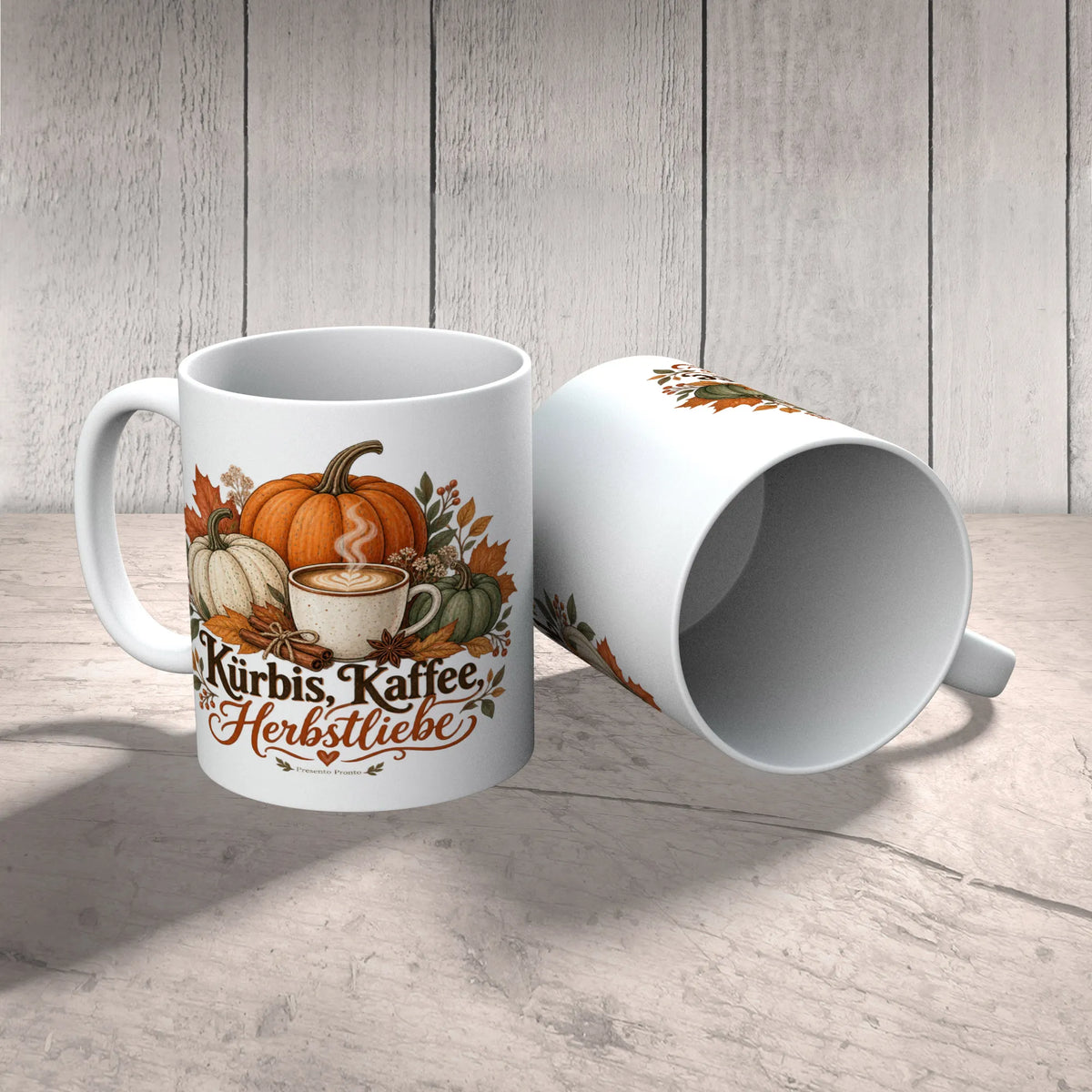 Gemütliche Kürbis-Tasse für Herbstliebhaber mit Kaffee|p:2016858|h:6f49240b890eab54414015a56c002dce