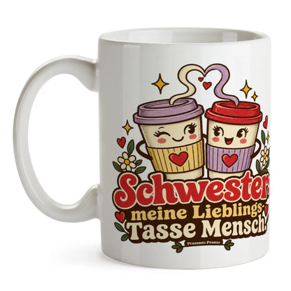 Lustige Tasse für die Schwester mit Kaffeebechern|p:2016861|h:f29315aefb67d4468fc8287c6c7bb1fe