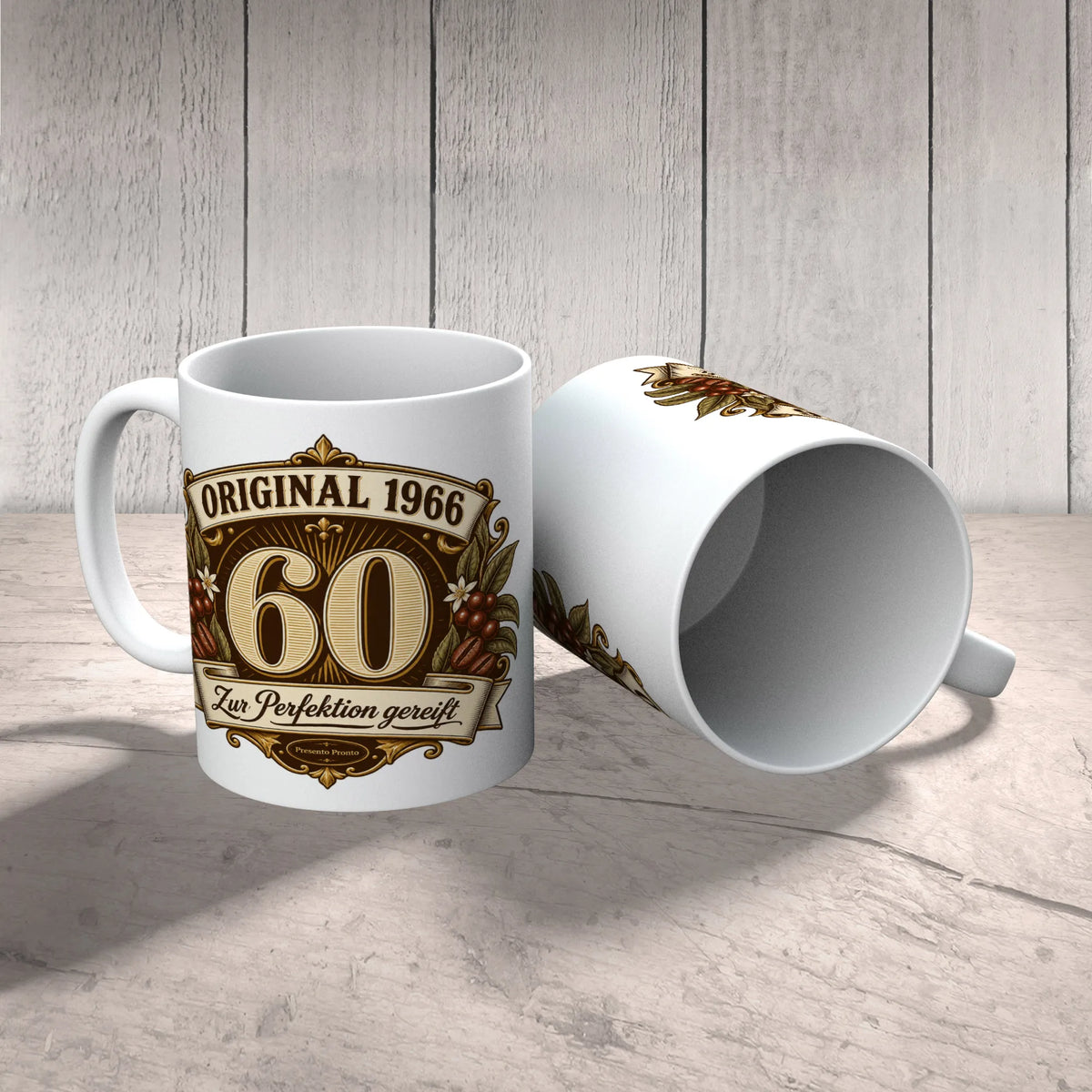 Elegante Tasse zum 60. Geburtstag mit Wappen 1966|p:2016862|h:febb62ca0c0021be068ddf9190bdeb16