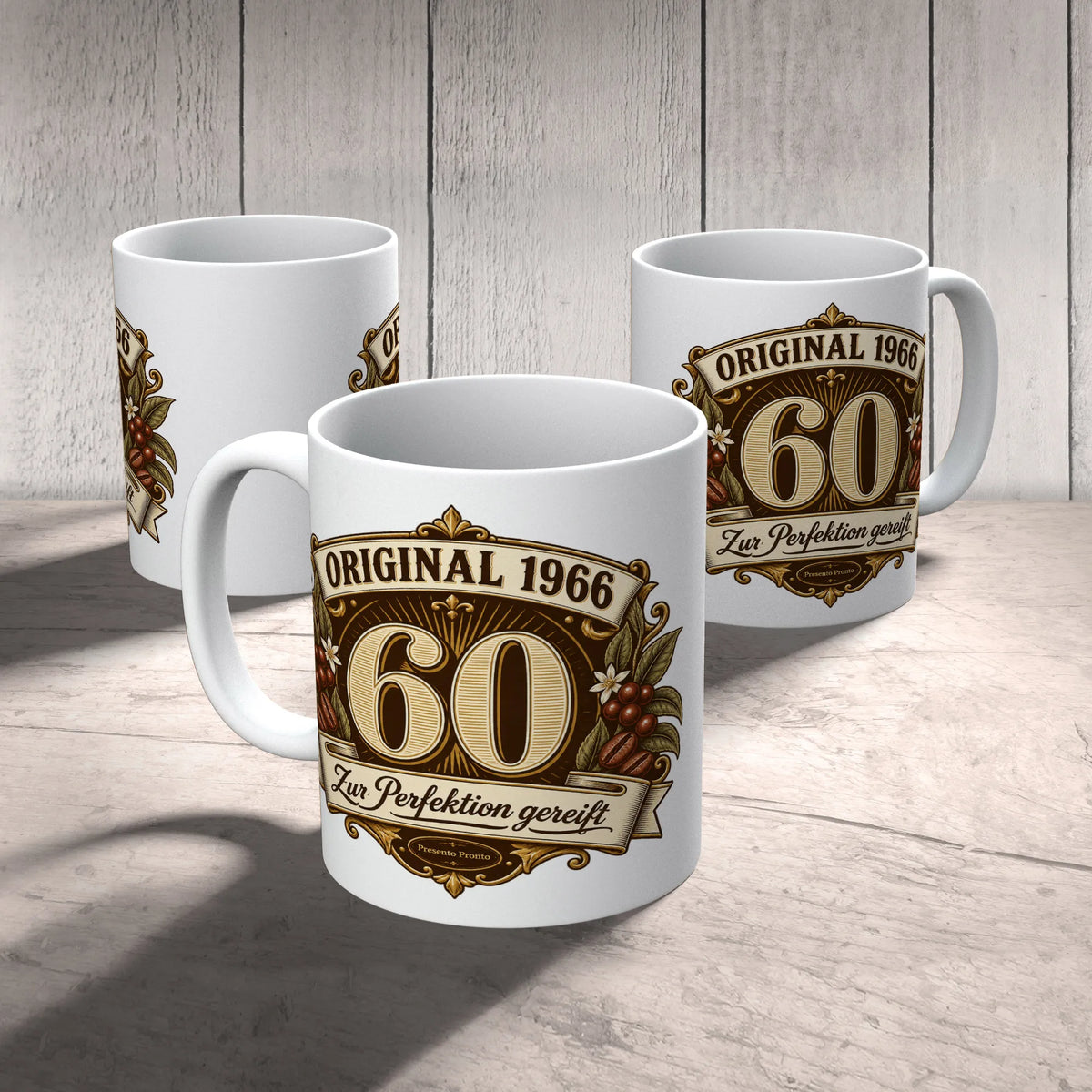 Elegante Tasse zum 60. Geburtstag mit Wappen 1966|p:2016862|h:b7fa4d35c35b6a3e07476ce9ec4b2d9a