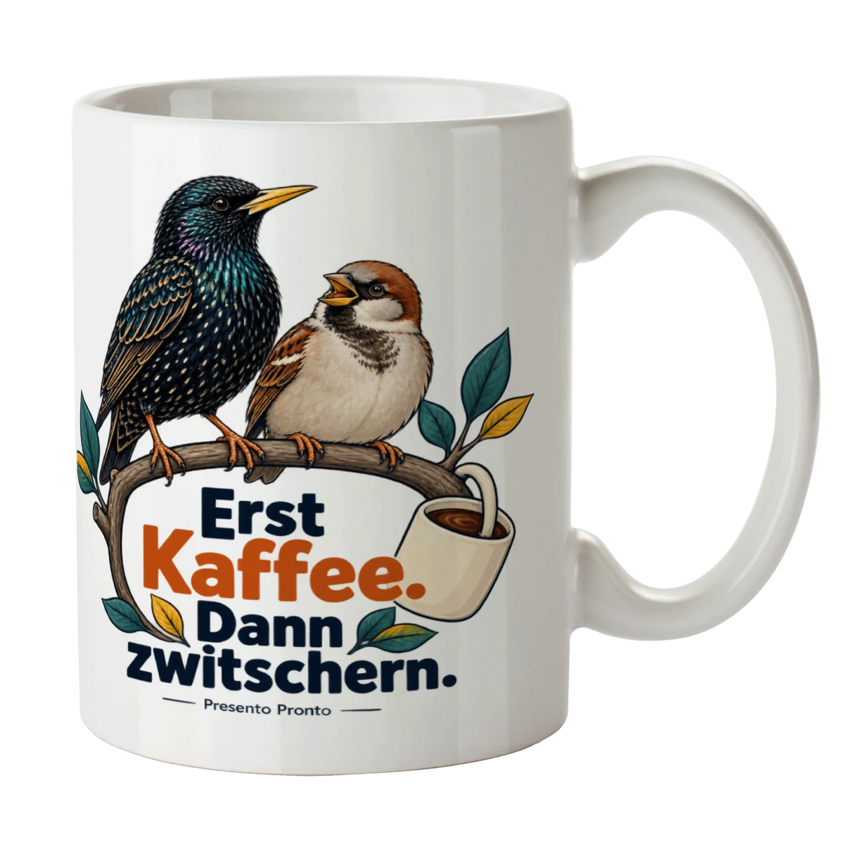 Lustige Tasse mit Vögeln für Vogelliebhaber zum Kaffee|p:2016864|h:5a16e19ba3ce0738d7b547bda969371e