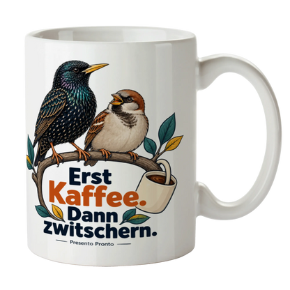 Lustige Tasse mit Vögeln für Vogelliebhaber zum Kaffee|p:2016864|h:5a16e19ba3ce0738d7b547bda969371e