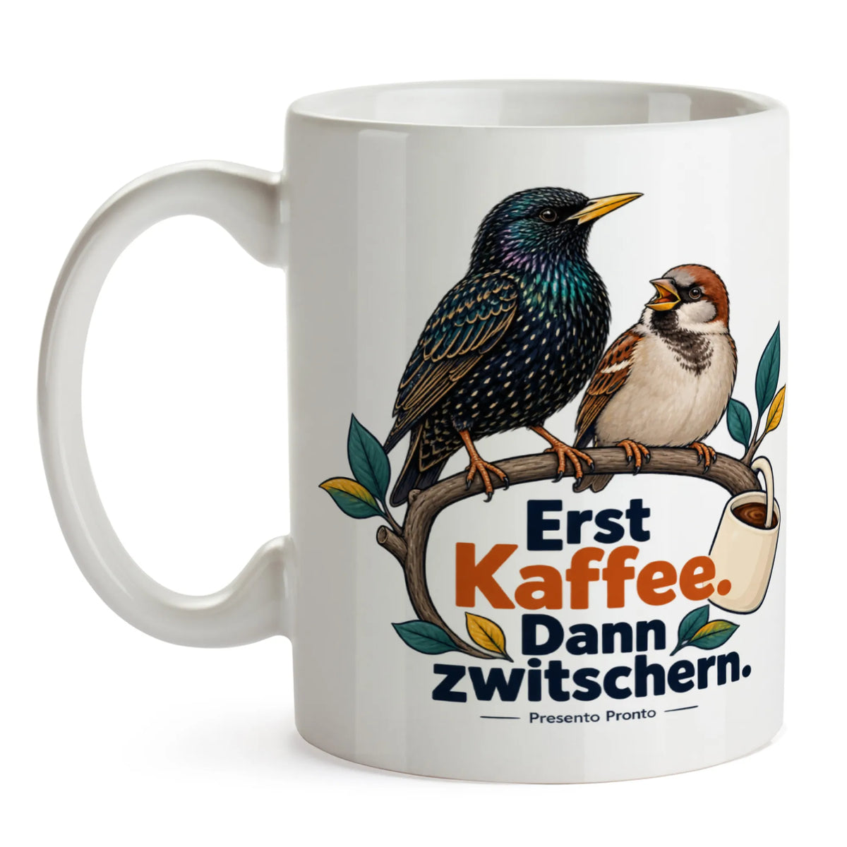 Lustige Tasse mit Vögeln für Vogelliebhaber zum Kaffee|p:2016864|h:06314022902f88b3ffbb862b1d4f0ff9