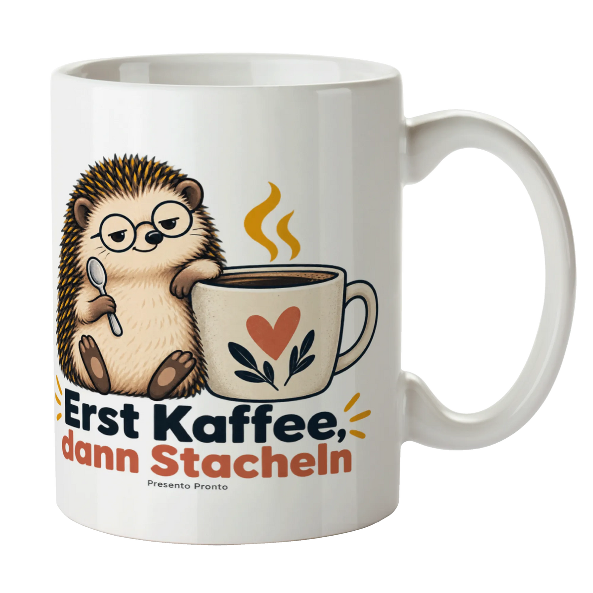 Lustige Igel-Tasse mit Lesebrille für Morgenmuffel|p:2016866|h:96d1810c75657c95cef4b00411324ed2