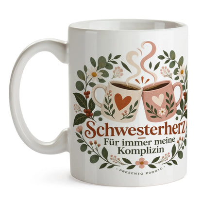 Herzliche Tasse für die Schwester mit Wildblumen|p:2016867|h:8a61704fa1f48ea76ee91e04b4054627