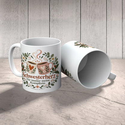 Herzliche Tasse für die Schwester mit Wildblumen|p:2016867|h:80cb9c5f3823549bc3f20b0f2beb108e