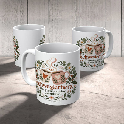 Herzliche Tasse für die Schwester mit Wildblumen|p:2016867|h:09a661bda333dc045a8314042ebe3d22