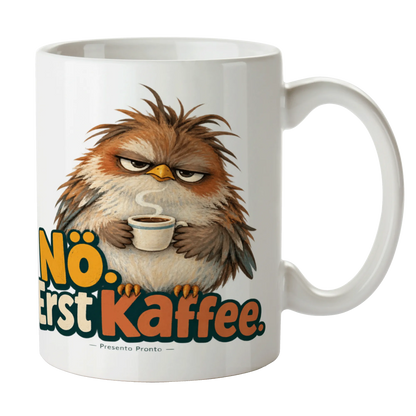 Lustige Vogeltasse für Morgenmuffel mit verschlafenem Spatz|p:2016869|h:3faec3997ef520d2cc017e1b2ac8106f