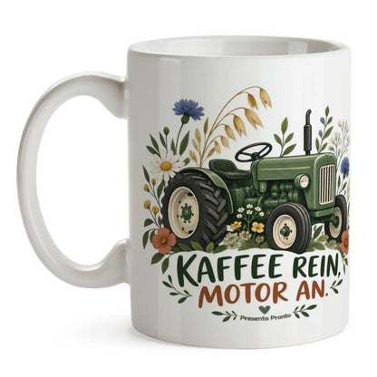Lustige Traktor-Tasse für Bauern mit Wiesenblumen|p:2016876|h:ca2a4c9c05fd3d757491cd98c4a122bc