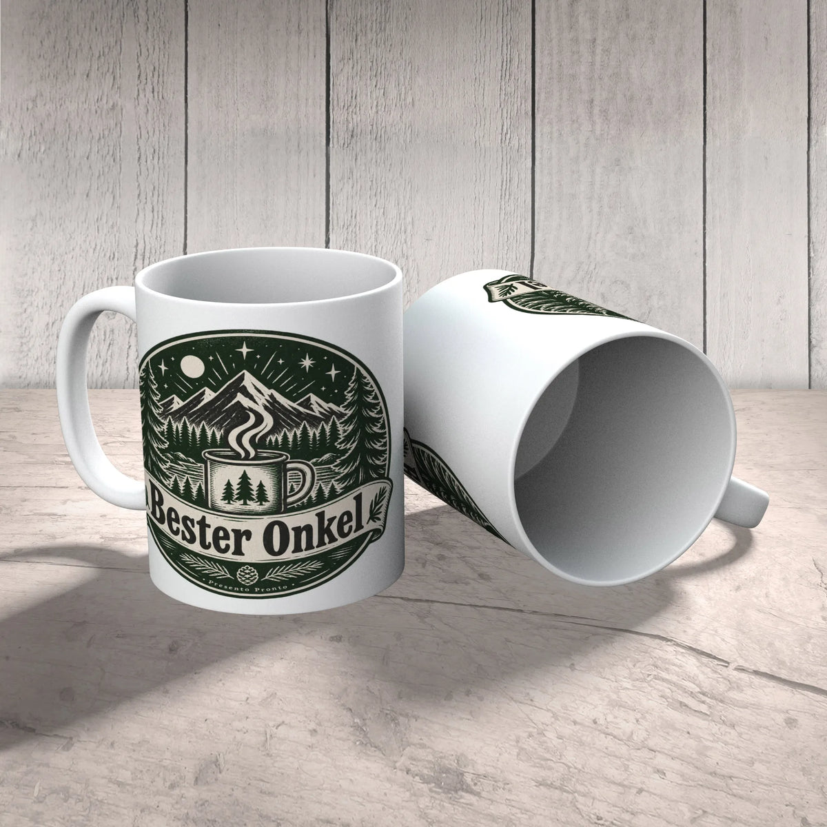 Liebevolle Tasse für den Onkel mit Bergsilhouette|p:2016877|h:674be627a155b0060f607309d759632b