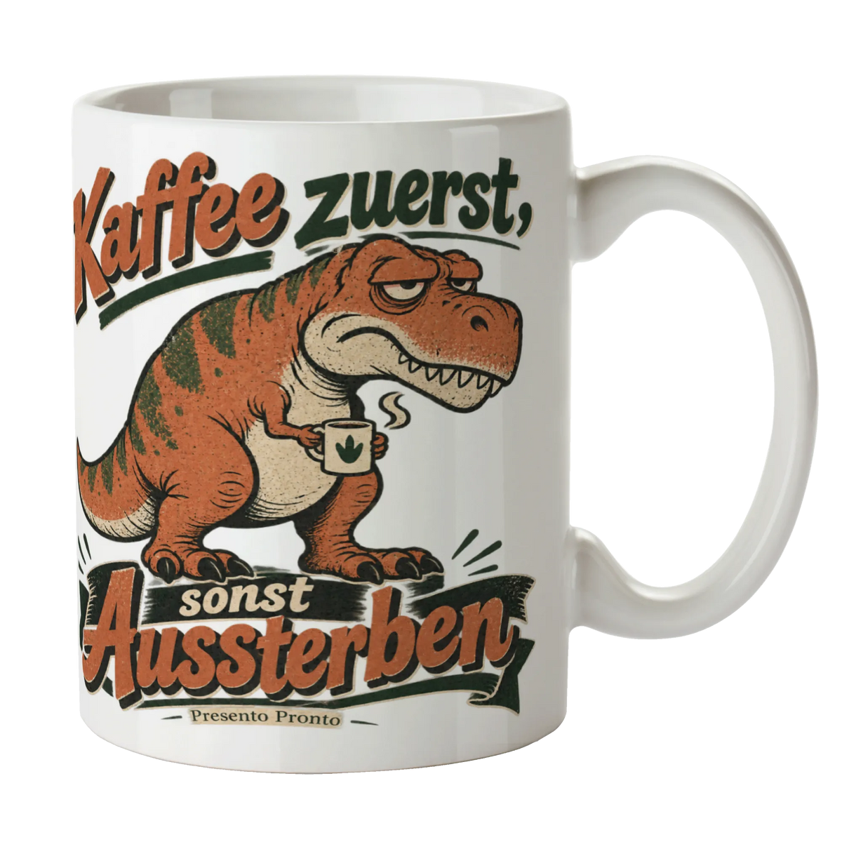 Lustige T-Rex Tasse für Morgenmuffel mit Kaffee|p:2016878|h:d6afa6004dbd1be71ae18b0c7f6d3df8