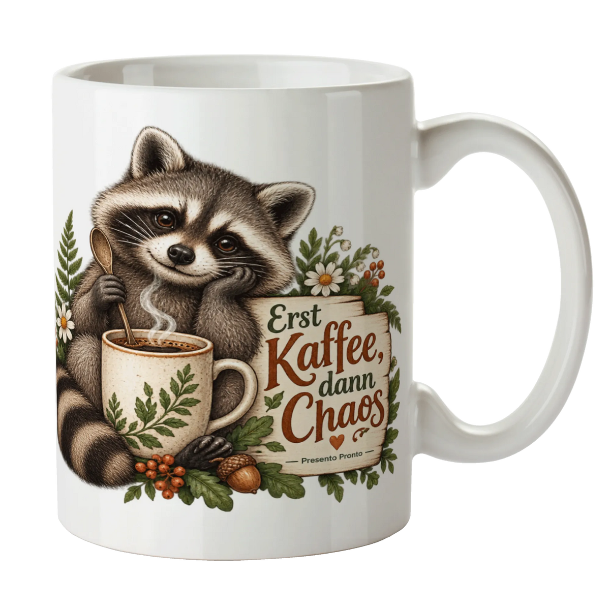 Lustige Tasse mit Waschbär für Morgenmuffel|p:2016879|h:b35a77517bf812abd6ab9d321034ca45