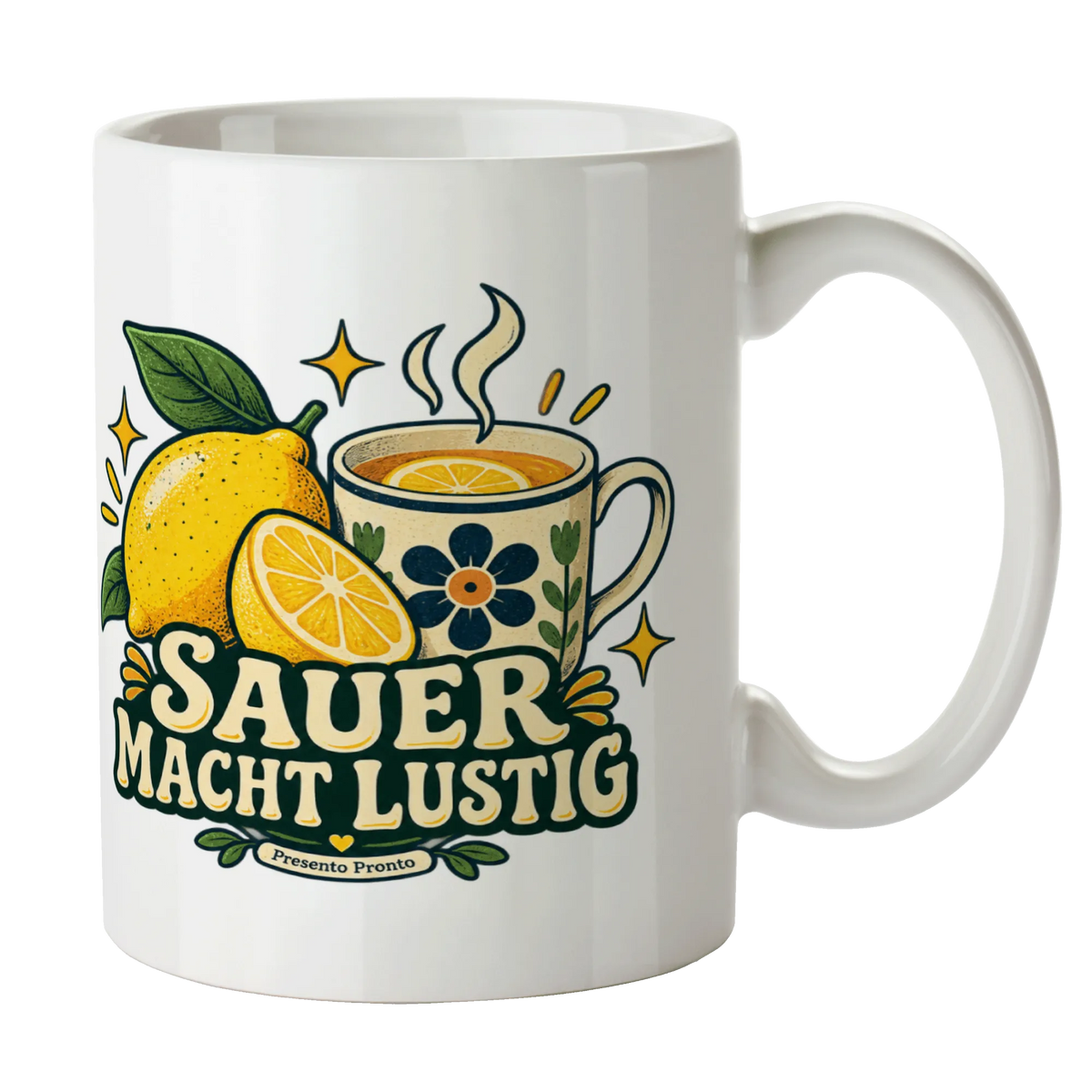 Lustige Tasse Zitrone für Zitronenfans mit Zitronentee|p:2016882|h:ed1e3290345e02327ac9825fc6ef84e0