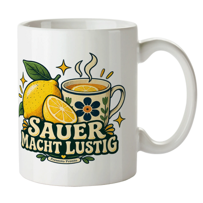 Lustige Tasse Zitrone für Zitronenfans mit Zitronentee|p:2016882|h:ed1e3290345e02327ac9825fc6ef84e0