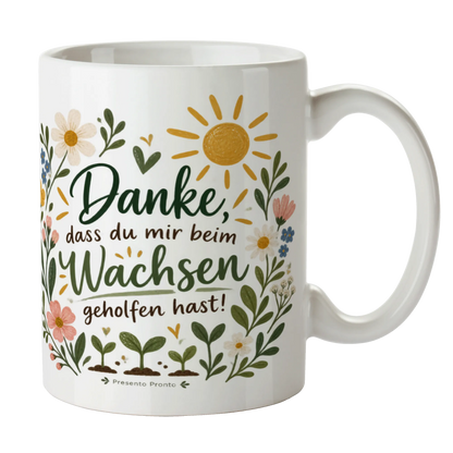 Herzliche Tasse für Kindergarten mit Wildblumen zum Abschied|p:2016890|h:cdfcf8a387bd763134a2f651aeb20ac6