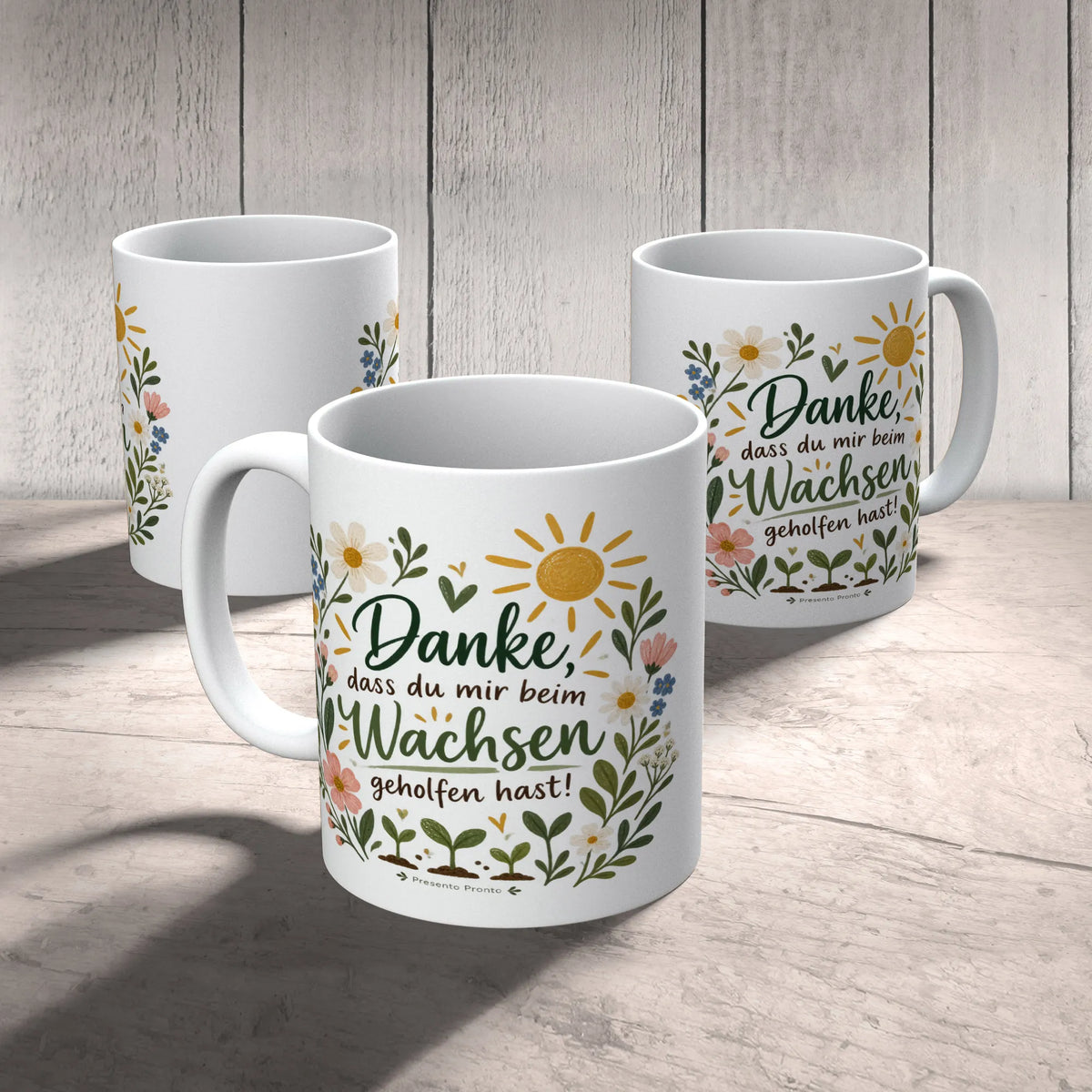 Herzliche Tasse für Kindergarten mit Wildblumen zum Abschied|p:2016890|h:d654c3de0b3be8603291f977f44ef7da