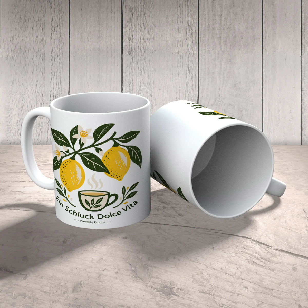 Mediterrane Tasse mit Zitrone für Italienfans|p:2016893|h:3e5df0b13596fa881467842f34d61346