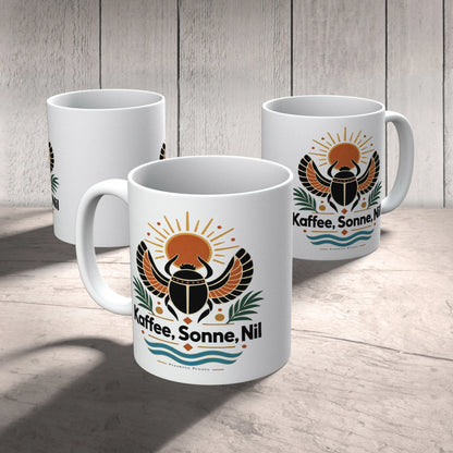 Stimmungsvolle Tasse Ägypten für Fans mit Skarabäus und Sonne|p:2016894|h:1bf18f17489dfaf4f98bc06362196f23