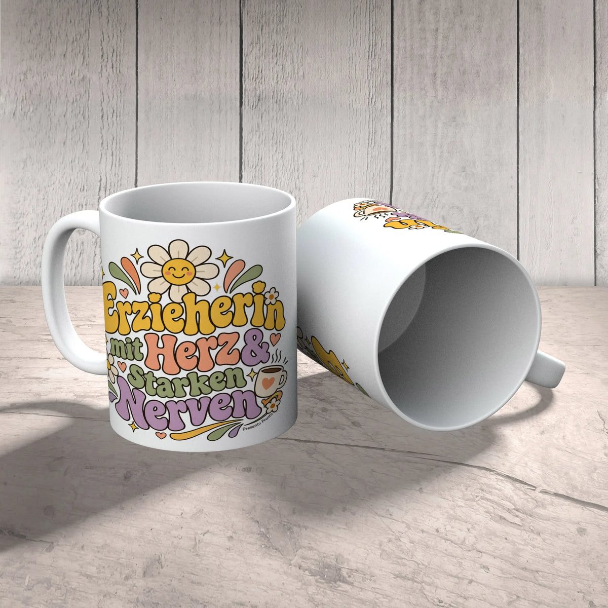 Lustige Tasse für Erzieherin im Kindergarten|p:2016895|h:819a056b8500caa354d073352b6c8f07