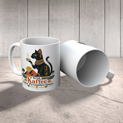 Lustige Ägypten Tasse für Kaffeefans mit Katzengöttin|p:2016899|h:cda19d0affebe506a8ce299627f9e897
