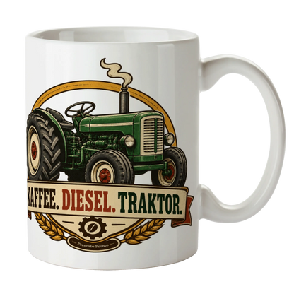 Lustige Tasse für Traktorfans mit Kaffee Diesel Spruch|p:2016913|h:00a6d08aef4a5c2f035cffec7e6ca8f6
