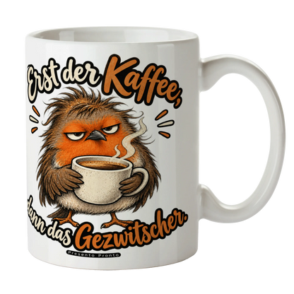 Lustige Tasse mit Vogel für Morgenmuffel grummiges Rotkehlchen|p:2016914|h:3b199bc82d1e25e89e93b687000da05a