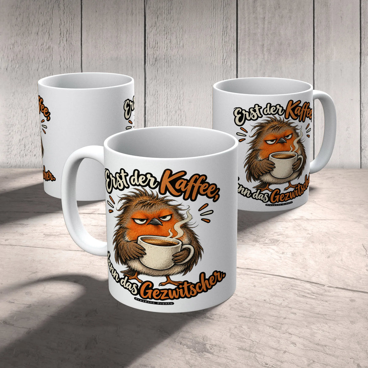 Lustige Tasse mit Vogel für Morgenmuffel grummiges Rotkehlchen|p:2016914|h:cf92d7290594603ecd2f9b14834799e7