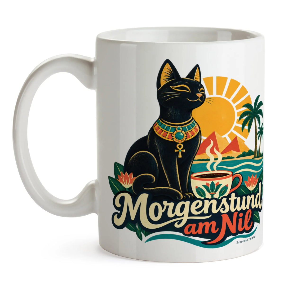 Lustige Tasse für Ägyptenfans mit Katze am Nil|p:2016936|h:9ea00723070d94e6d0f20568cb947384