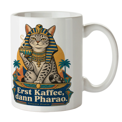 Lustige Ägypten Tasse für Katzenfans mit Pharao Katze|p:2016942|h:dbe98b001e53e8796e1e5b31cf7c1f5b