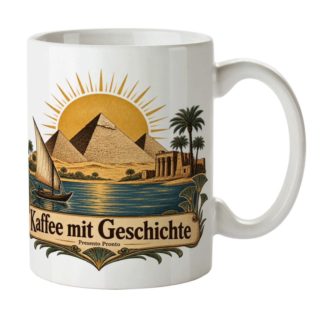 Nostalgische Tasse für Ägypten-Fans der Pyramiden von Gizeh|p:2016945|h:da054b8baed4ce5bb102b82a929457f7