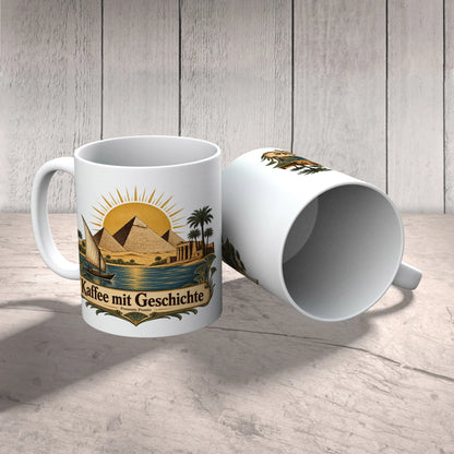 Nostalgische Tasse für Ägypten-Fans der Pyramiden von Gizeh|p:2016945|h:807cf8de449cbdd8fc0ab3714beba26b