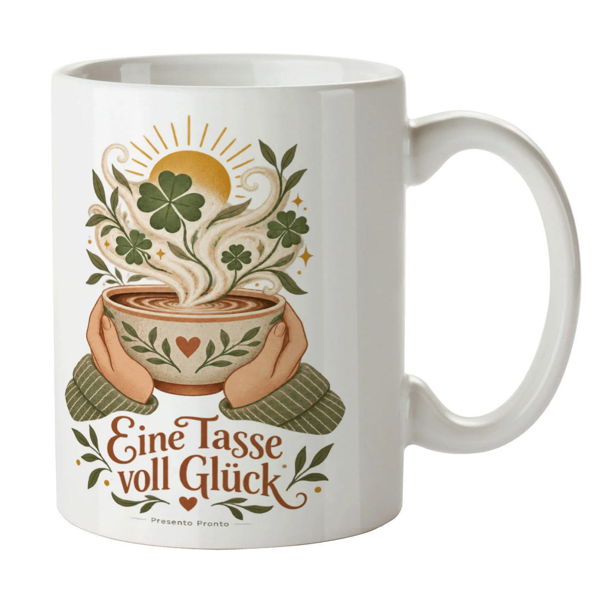 Herzliche Tasse für viel Glück mit Kleeblättern|p:2016949|h:2b0afd6ca4255e0dd5e0e85a020acb93