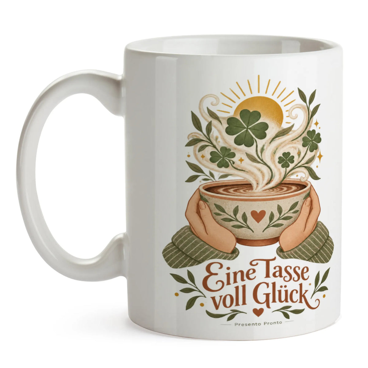 Herzliche Tasse für viel Glück mit Kleeblättern|p:2016949|h:229bf1642b8c17b538877f28fcb5acd8