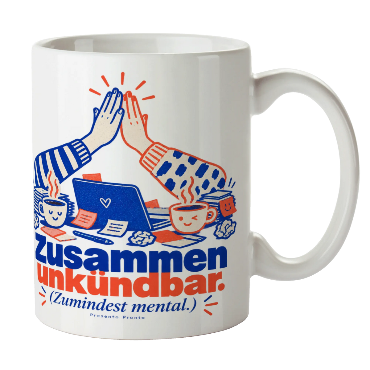 Lustige Tasse für die Work Bestie mit Handschlag und Espresso|p:2016953|h:51d595107f305b7ce8178338837f899c