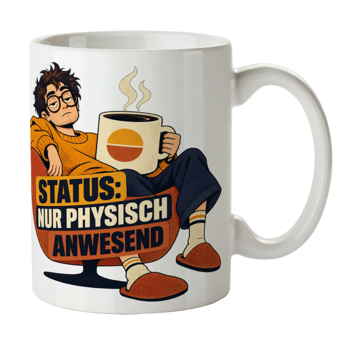 Lustige Tasse für Männer mit erschöpftem Kaffeetrinker|p:2016955|h:f34b7a82e0b759a6d5e20a031acf57c4